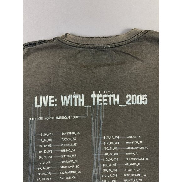 Vintage Y2K Nine Inch Nails Live With Teeth 2005 Promo Concert Fade Black Tour - Picture 7 of 16